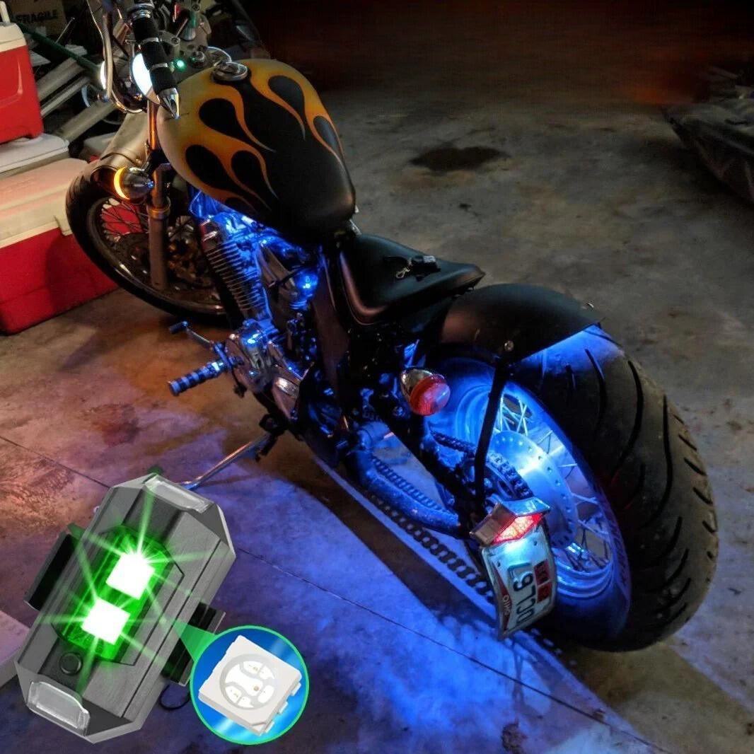 Lumini LED Anti-Coliziune Pentru Motocicletă – Securitate Și Stil