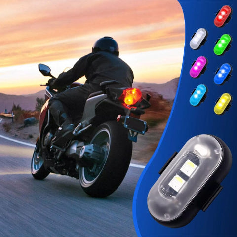 Lumină LED Anti-Coliziune – Ciclism și Motociclism