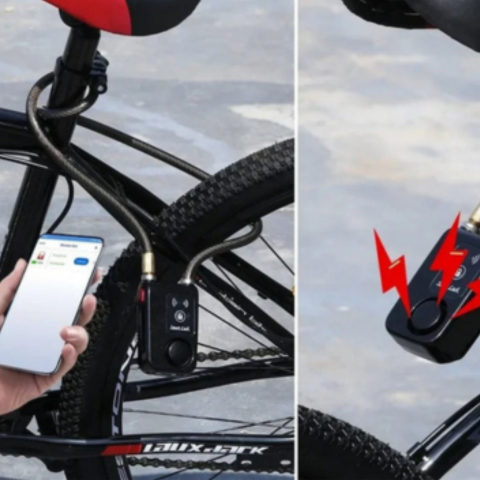 Intelligentes Fahrradschloss mit 110 dB Alarm und Steuerung über App — Zuverlässiger und moderner Schutz