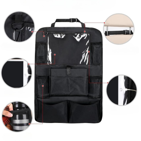 Organisateur De Siège Arrière De Voiture — Rangement Spacieux Et Pratique