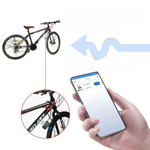 Intelligentes Fahrradschloss mit 110 dB Alarm und Steuerung über App — Zuverlässiger und moderner Schutz