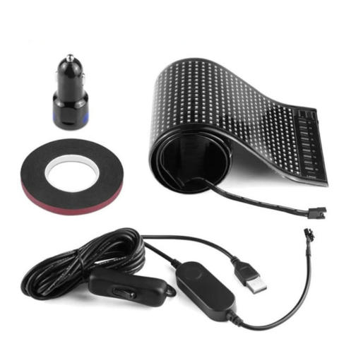 LED Οθόνη Κινούμενη Για Αυτοκίνητο – Προσαρμοσμένα Μηνύματα Και Emojis