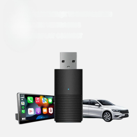 Bezprzewodowy adapter CarPlay — kompatybilny z iOS i Android Auto