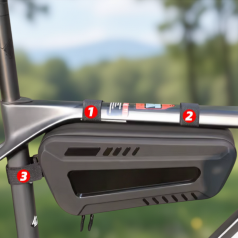 Pevná vodotěsná brašna na řídítka — Praktické úložiště pro kolo