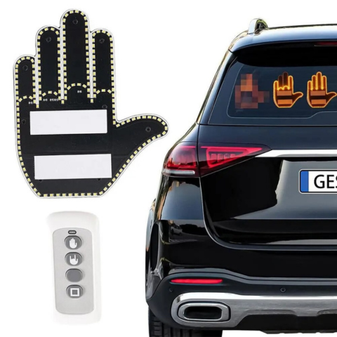 Signalisation LED Télécommandée Pour Vitre Arrière — Gestes Et Messages Lumineux