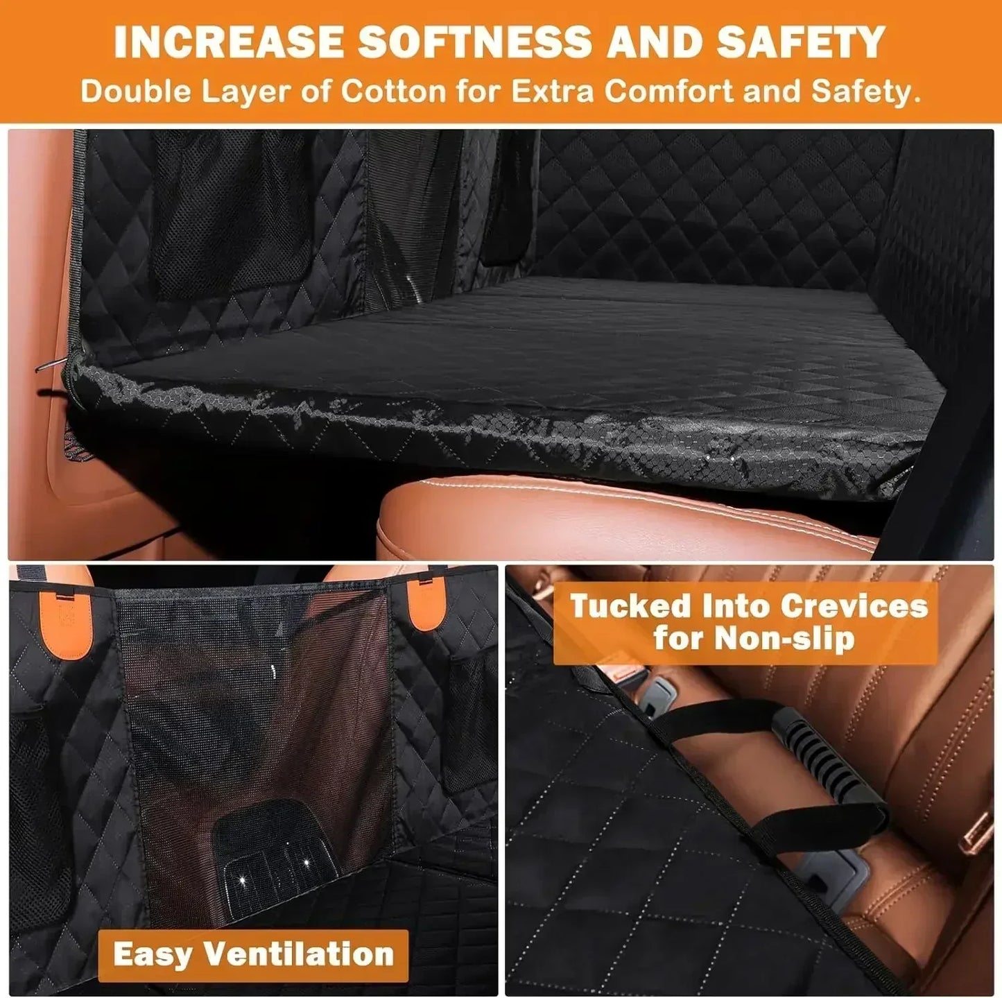 Zitplaatshoes Auto Voor Hond – Waterdicht & Antislip Met Veiligheidsharnas
