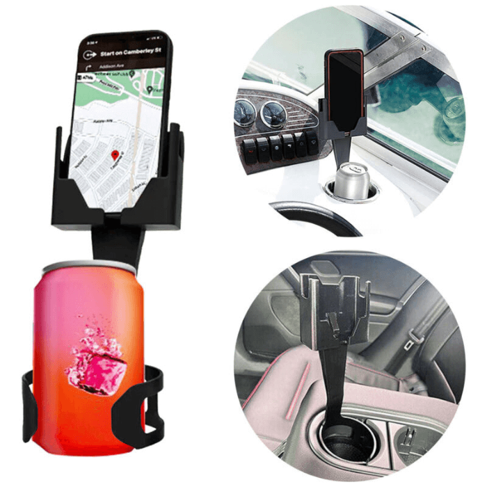 Support De Téléphone Multifonction 2 En 1 — Compatible Tous Smartphones