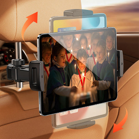 Support for Phone and Tablet for Car – Adjustable Headrest Mount