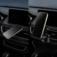 Υποστήριξη Τηλεφώνου Αυτοκινήτου – Στερέωση Μαγνητική Περιστροφική Και Ασφαλισμένη 