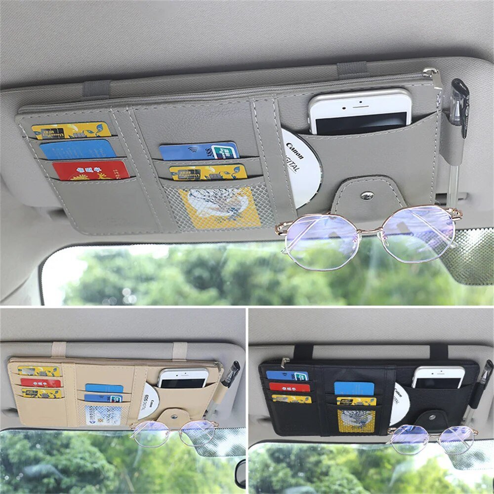 Organisateur Auto Pour Pare-Soleil — Gardez Vos Accessoires À Portée De Main