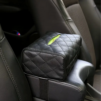 Boîte À Mouchoirs Auto z PU kůže – Upevnění sluneční clony nebo opěrky hlavy 
