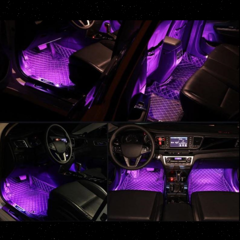 LED Stemningslampe for Bil – Stilig Innvendig Design 