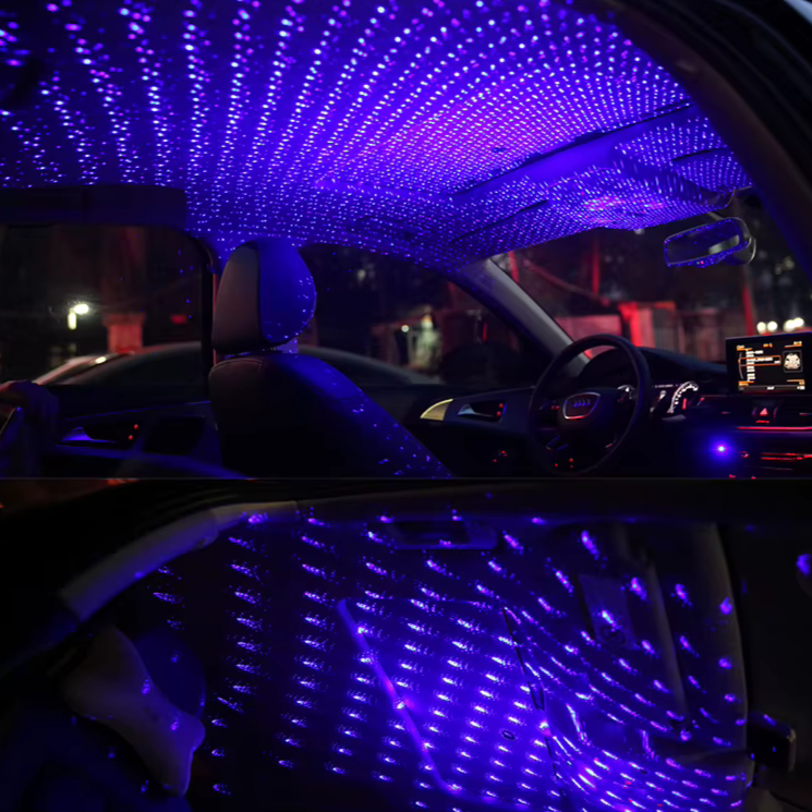 LED osvětlení Hvězdná pro střechu auta — Magická noční atmosféra 