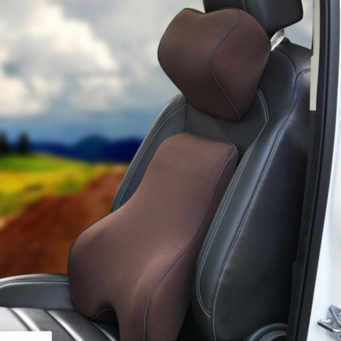 Μαξιλάρι οσφυϊκής στήριξης και προσκέφαλου από αφρό μνήμης - Άνεση και ανακούφιση της πλάτης