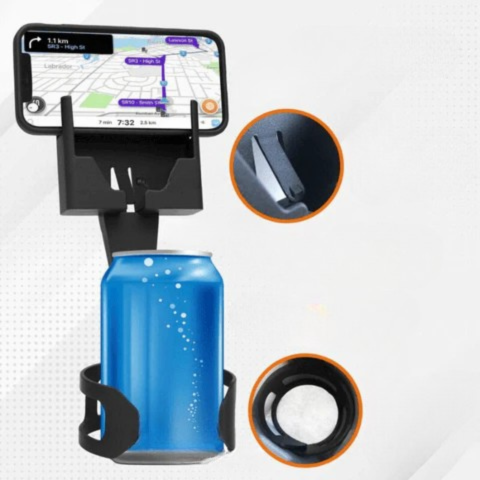 Support De Téléphone Multifonction 2 En 1 — Compatible Tous Smartphones