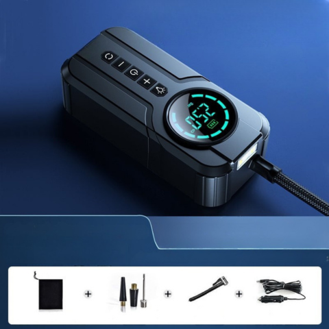 Tragbarer Luftkompressor – Hochpräzises LED-Display 