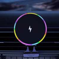 Στήριγμα Τηλεφώνου Αυτοκινήτου – Φόρτιση Χωρίς Καλώδιο Και Φωτισμός Led 