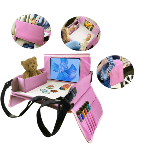 多機能シートベルト用トレイ — 家族旅行に最適 