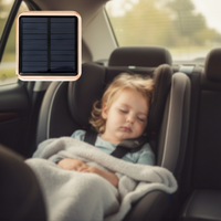 Solar Air Purifier for Car — Compact and USB Rechargeable 