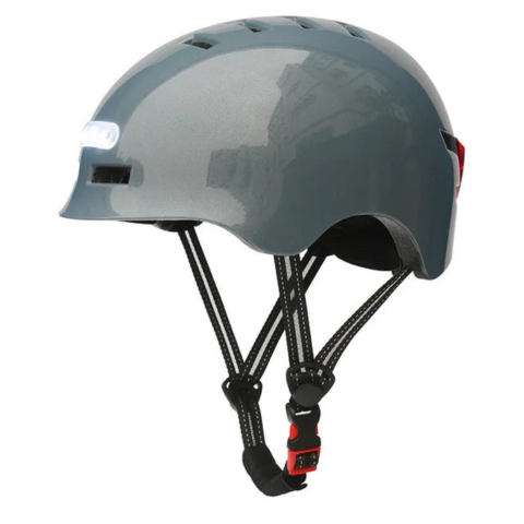 Casco de bicicleta urbano – Con iluminación LED delantera y trasera 