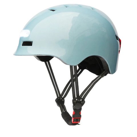 Casco de bicicleta urbano – Con iluminación LED delantera y trasera 