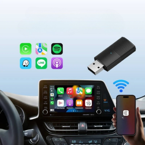 Vezeték nélküli CarPlay adapter – Automatikus csatlakozás OEM rendszerekhez 