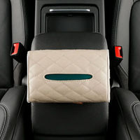 Boîte À Mouchoirs Auto z PU kůže – Upevnění sluneční clony nebo opěrky hlavy 