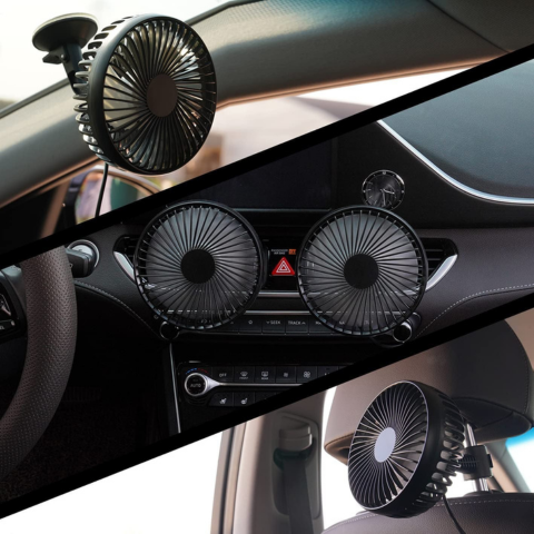 Mini Ventilatore Auto — Raffreddamento Efficace Durante il Viaggio 
