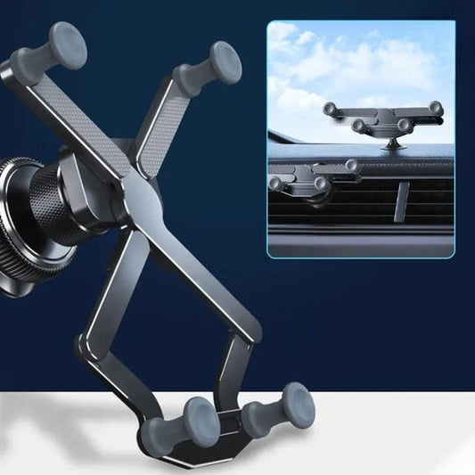 Ondersteuning Telefoon Auto Ventilatierooster – 360° Rotatie & Automatische Vergrendeling 
