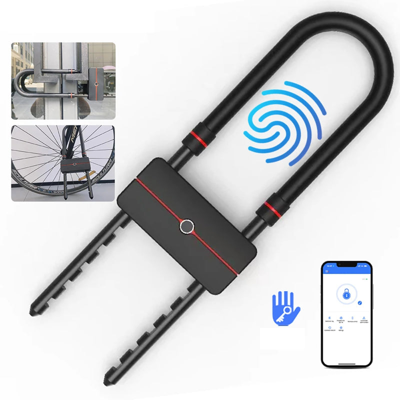 Συνδεδεμένο Bluetooth & Δακτυλικό αποτύπωμα για κλειδώματα ποδηλάτου 
