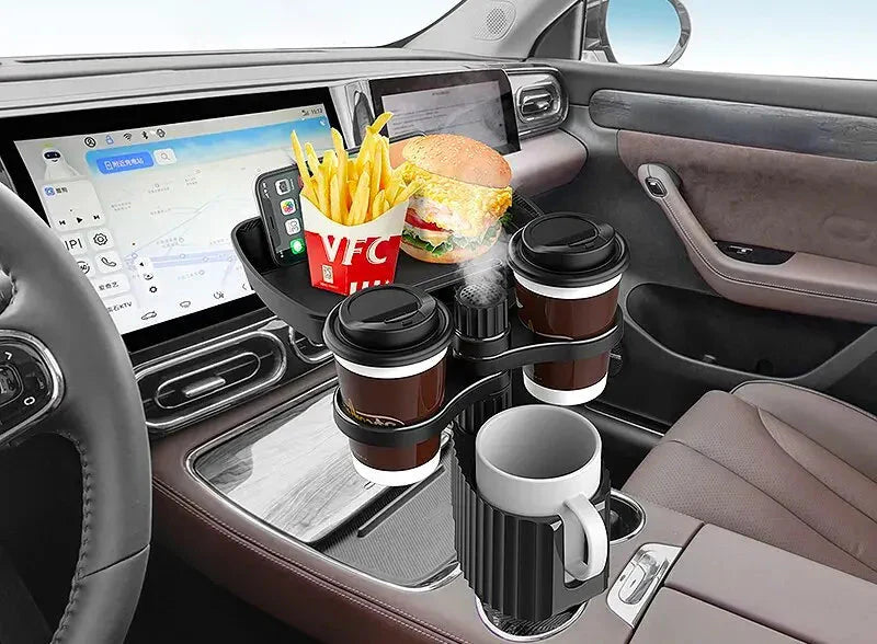 Car Cup Holder With Multifunction Tray — Easy To Install And Universal 